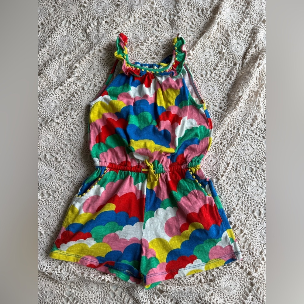 Biden Abstract Cotton Romper